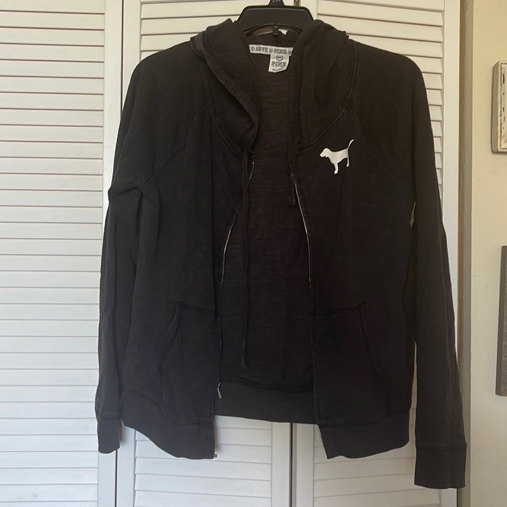 PINK Victoria’s Secret Love Pink Sweater black Large